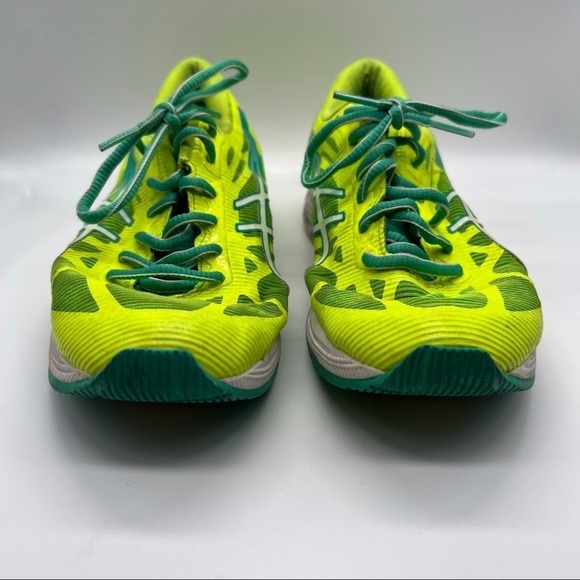ASICS Gel DS Trainer 20 Neon Yellow & Green Running Sneakers - Picture 3 of 9